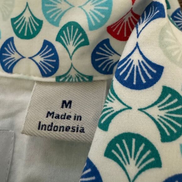 PENGUIN Mens Short Sleeve Button Down Stretch Geometric Casual Shirt NWT Medium - Picture 7 of 9